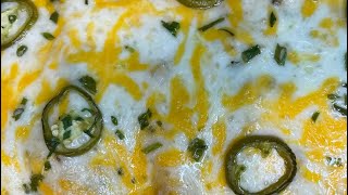 Jalapeño Green Chili White Chicken Enchiladas With Pickled Jalapeño Sour Cream Sauce [upl. by Enileda622]