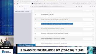 PROGRAMA IMPUESTOS CONTIGO LLENADO DE FORMULARIOS IVA E IT 200  210 Y 400 [upl. by Kelula]