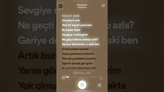 Kaya Giray–Yarınım yok lyrics shorts [upl. by Aslam146]