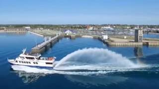 Star Line Mackinac Island Hydro Jet Ferry Mighty Marquette II returns from Mackinac Island Michigan [upl. by Chiarra]