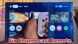 Chromecast With Google TV Remote Not Working  How to Fix [upl. by Balliol]