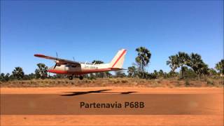 Partenavia P68B takeoff from Mifoko Madagascar [upl. by Izy]