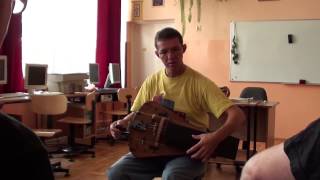 Matthias Loibner hurdygurdy lesson [upl. by Kinsman]