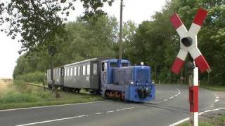 BÜ quotB242 Zirkelschachtquot bei Klostermansfeld mit Bergwerksbahn [upl. by Eninnaej]