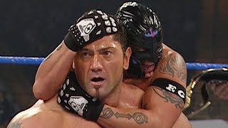 Batista amp Rey Mysterio vs MNM WWE Tag Team Championship Match  SmackDown December 16 2005 [upl. by Madanhoj629]