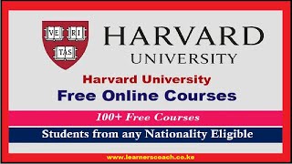 Harvard University FREE Online Courses For Techies [upl. by Anitram]