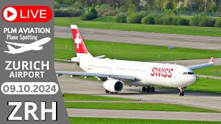 🔴LIVE PLANE SPOTTING Midweek Afternoon at ZRH 🇨🇭  Zurich Airport Plane Spotting [upl. by Noman]