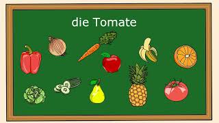 Obst und GemüseGerman vocabulary [upl. by Gnaw129]