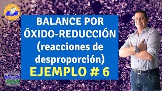 Balanceo por método REDOX Ejemplo 6  reacciones de desproporción [upl. by Deloris]