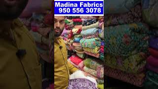 Flat 50 OFF  Hyderabad Online Fabric Shopping  Madina Latest Boutique Style Designer Fabrics [upl. by Wachter]