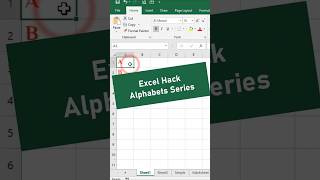 Write Alphabet Series Like a PRO in MS Excel [upl. by Maddy]