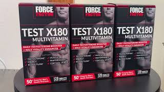 Force Factor Test X180 Multivitamin Review [upl. by Jaye346]