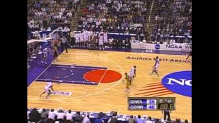 1999 NCAA Tournament  Sweet Sixteen  UConn vs Iowa [upl. by Aiuqram285]