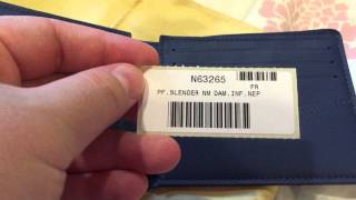 Unboxing Louis Vuitton Slender Wallet in Damier Infini [upl. by Westfall715]