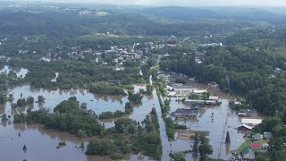 Short video showing Lyndonville Flooding Full video coming out tomorrow [upl. by Attesor]