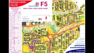 British Sprint Orienteering Championships Final race Skelmersdale 22 August 2021 [upl. by Anaigroeg]