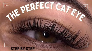 How to Create the PERFECT Cat Eye Classic Set  STEP BY STEP  The BEST Tutorial Eyelash Extensions [upl. by Olodort]