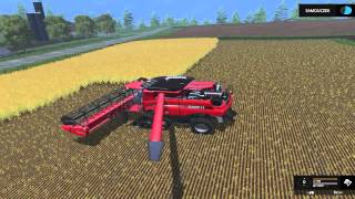 Farming Simulator 15 4 Samouczek 4 Koszenie zboża [upl. by Westney]