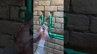 Amazing wall shower points setting New Tracks plumbing works [upl. by Seleta]