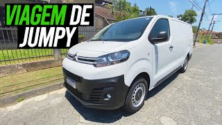 Viagem de Citroën Jumpy Furgão 2022  Super econômica  Curiosidade Automotiva® [upl. by Eicarg105]