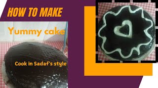 Chocolate cake  how to make chocolate cake easy way  Quick n easy cake recipe [upl. by Gussman]