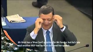 Nigel Farage takes on the Eurocrats about the meaning of democracy [upl. by Larrad34]