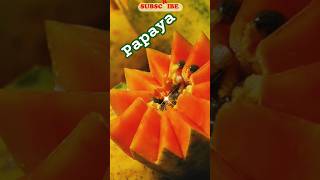 Papaya Fruit nature fruit papaya delicious youtube shorts viral [upl. by Witherspoon]