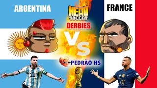 Head Soccer DERBIES  ARGENTINA vs FRANCE  WORLD CUP FINAL REMATCH  PEDRÃO HS [upl. by Rodrick436]