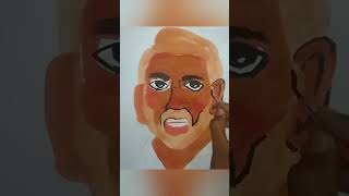 man painting with poster colour please subscribe my channel [upl. by Newcomb]