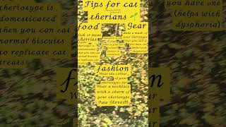 Tips for cat therians therian otherkin cattherian therianthropy antizoo fyp fypシ゚ therians [upl. by Arreik438]