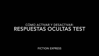 Activar y desactivar respuestas ocultas Quiz [upl. by Eneryc471]