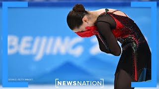 Russian figure skater Kamila Valieva falls during final round  Morning in America [upl. by Belford]