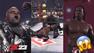 WWE 2K23  Big Daddy V vs Booker T  WCW Match  PS4 [upl. by Amihsat]