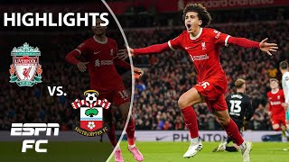 CLEAN SHEET 🙌 Liverpool vs Southhampton  FA Cup Highlights  ESPN FC [upl. by Gelman]