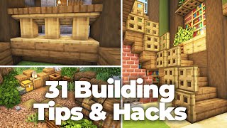 31 Minecraft Building Tips Tricks and Hacks You Must Try [upl. by Aneehta]