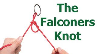 How to tie the Falconry Knot  Tie a knot with one hand  How to tether a hawk [upl. by Tarryn441]