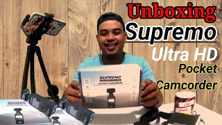 Supremo Ultra HD Pocket Action Camera Unboxing  Del Masio [upl. by Alodie957]