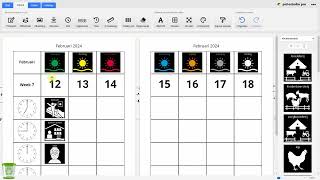 Weekschema maken met Pictostudio Pro [upl. by Salokcin]