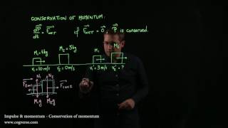 06  Impulse amp momentum  Conservation of momentum [upl. by Nosoj925]