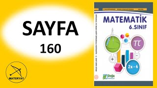 6sınıf MATEMATİK KİTABI DOĞA YAYINCILIK sayfa 160 [upl. by Henning]