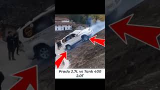 Chinese cars versus Japanese cars offroad prado tank400 [upl. by Hcir]