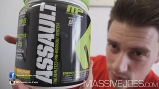 MusclePharm New Assault PreWorkout Supplement Review  MassiveJoescom RAW REVIEW Muscle Pharm [upl. by Luella132]