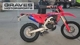 Honda CRF 450 Exhaust Sound Clip  Graves Motorsports [upl. by Lorollas]