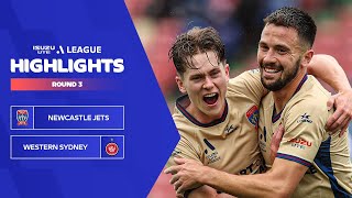 Newcastle Jets v Western Sydney Wanderers  Highlights  Isuzu UTE ALeague 202324  Round 03 [upl. by Piselli]