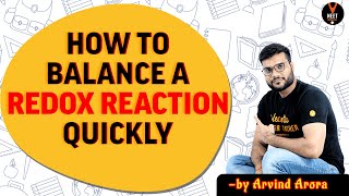 Balancing Redox Reactions Class 11 in Hindi  NEET Chemistry  NEET 2020 Preparation  Arvind Arora [upl. by Esertap]