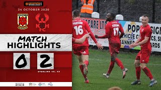 Match Highlights Chorley 02 Harriers 241020 [upl. by Yeta440]