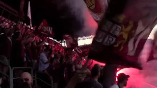 Al Mirabello labbraccio dei tifosi alla Reggiana [upl. by Howzell]