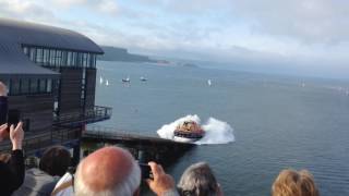 Lifeboat launch Tenby Wales [upl. by Trudnak]