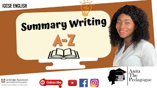 IGCSE Summary Writing  First Language English [upl. by Nirrok]