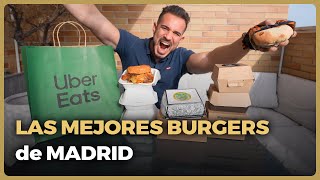 Probando las MEJORES BURGERS a DOMICILIO de MADRID [upl. by Kilar937]